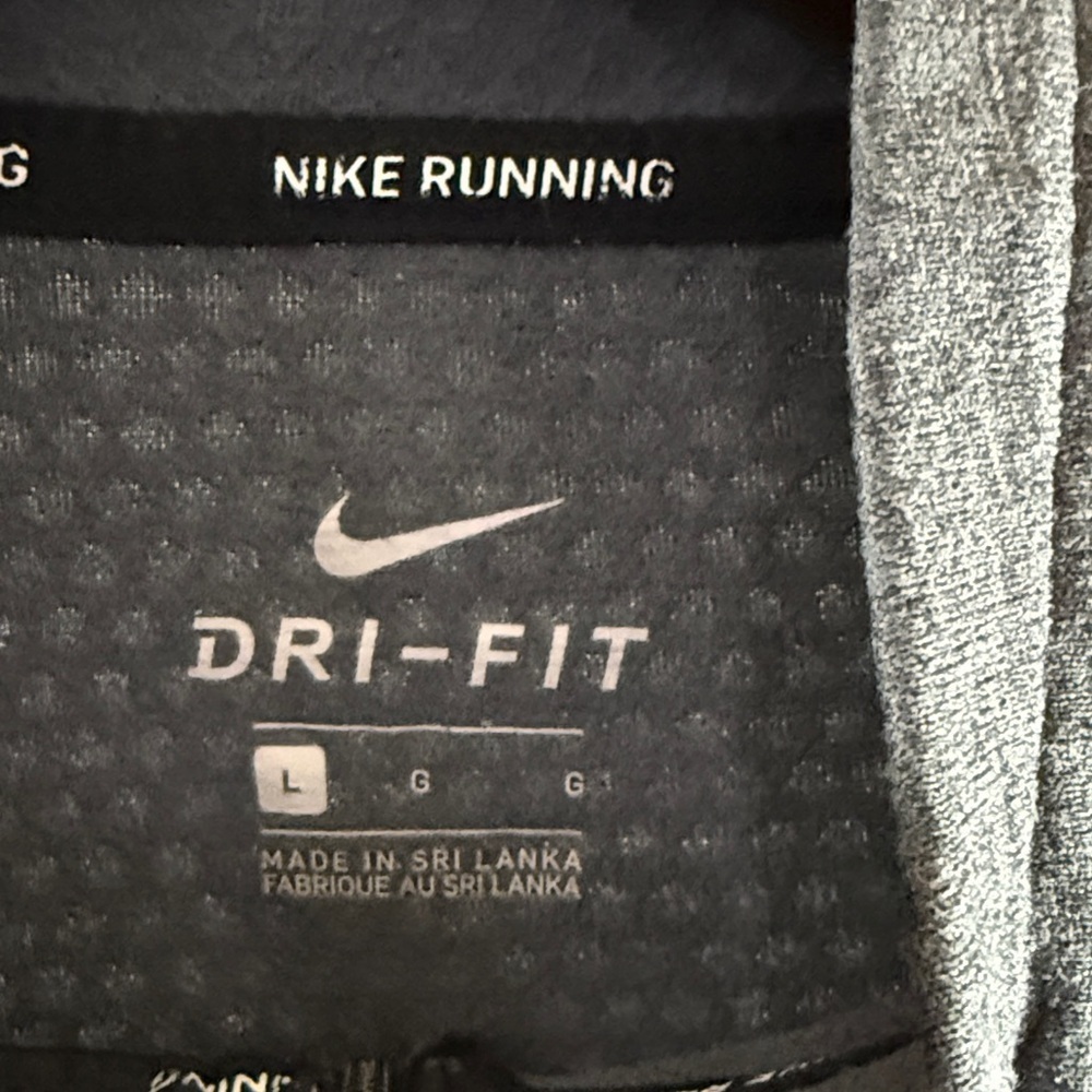 Nike Charcoal Gray Quarter-Zip Top Men’s L - Picture 2 of 6